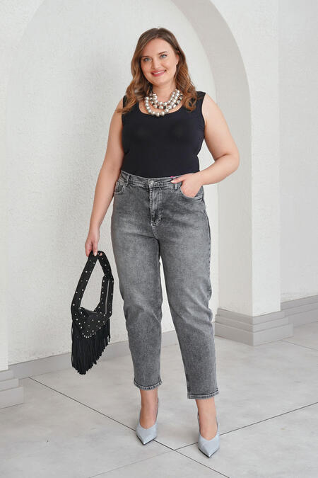 54647 - YÜKSEK BEL MOM JEAN